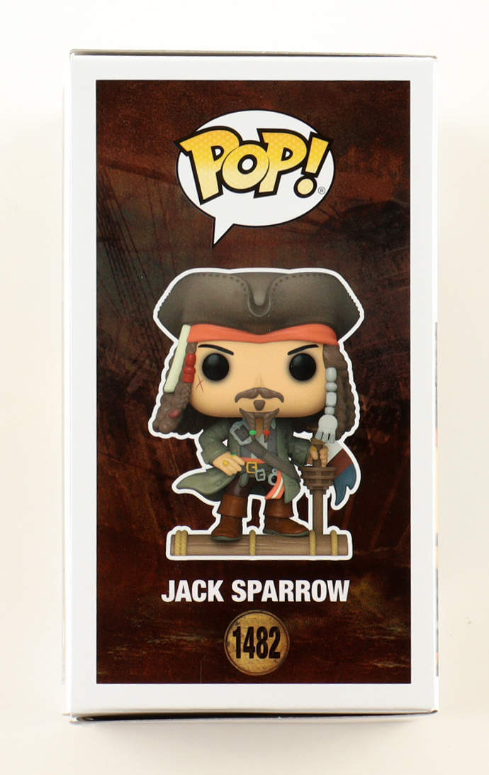 Johnny Depp Signed "Pirates of the Caribbean" #1482 Jack Sparrow Funko Pop! Vinyl Figure (Beckett) at PristineAuction.com Johnny Depp Signed "Pirates of the Caribbean" #1482 Jack Sparrow Funko Pop! Vinyl Figure (Beckett) at PristineAuction.com