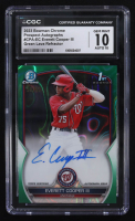 Everett Cooper III 2023 Bowman Chrome Prospect Autographs Green Lava Refractor #CPA-EC RC #50/99 (CGC 10 | Autograph Graded CGC 10) at PristineAuction.com