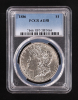 1886 Morgan Silver Dollar (PCGS AU58) - 50887068 at PristineAuction.com