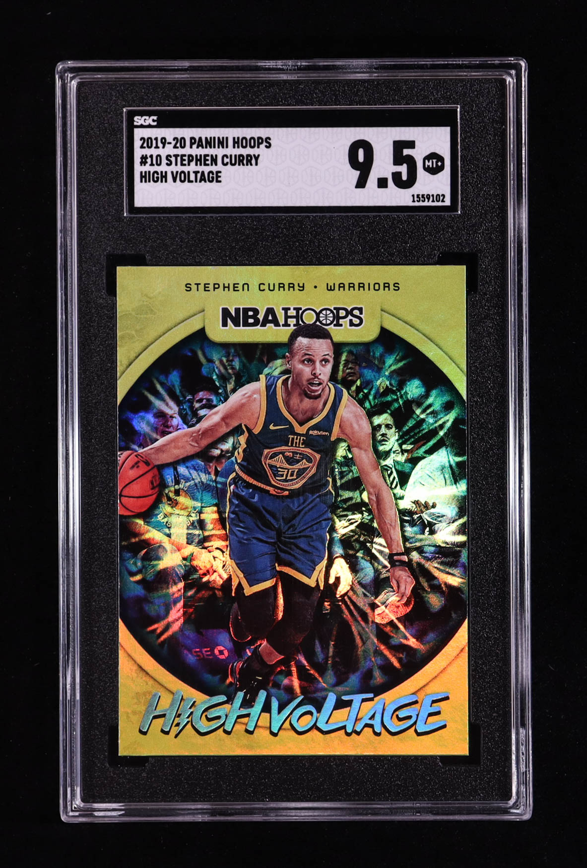 Stephen Curry 2019-20 Hoops High Voltage #10 (SGC 9.5) at PristineAuction.com Stephen Curry 2019-20 Hoops High Voltage #10 (SGC 9.5) at PristineAuction.com