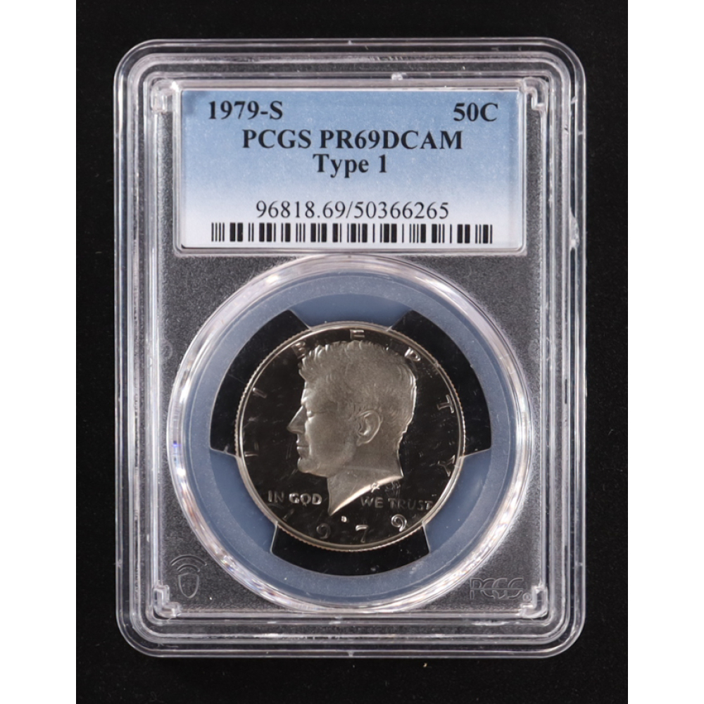 1979-S Kennedy Half Dollar, Type 1 - Deep Cameo Proof (PCGS PR69DCAM) at PristineAuction.com