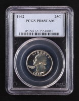 1962 Washington Silver Quarter - Cameo Proof (PCGS PR65CAM) at PristineAuction.com