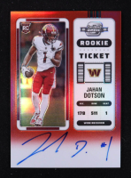 Jahan Dotson 2022 Panini Contenders Optic Autograph Red #121A #092/149 RC at PristineAuction.com