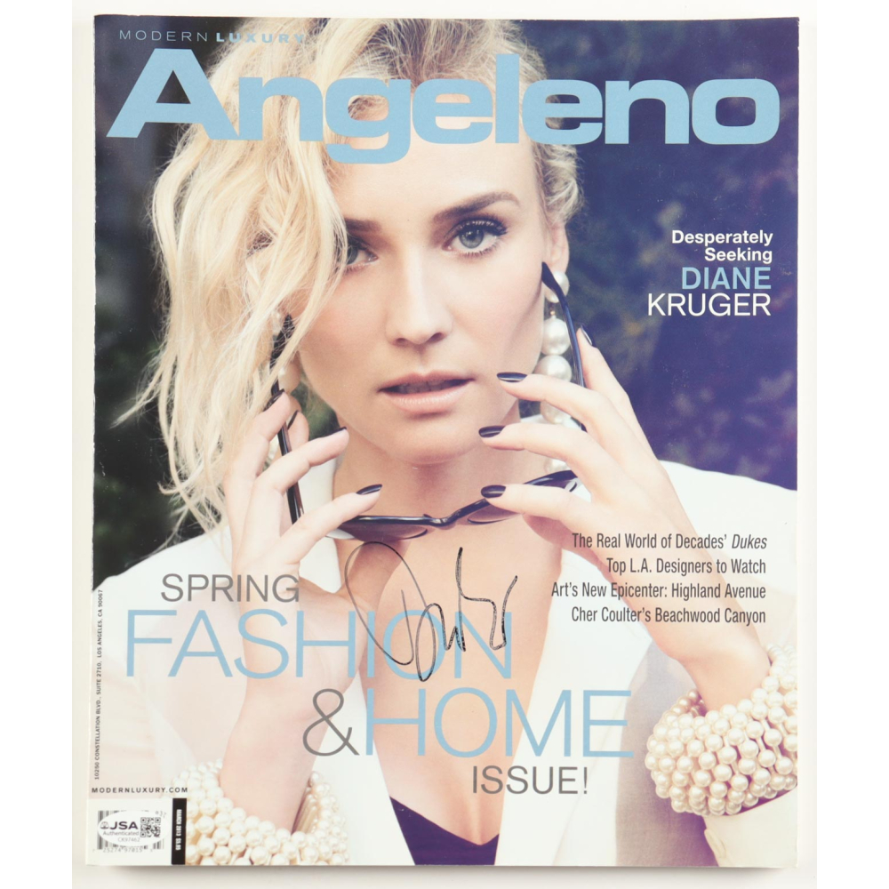 Diane Kruger Signed 2013 "Angeleno" Magazine (JSA) at PristineAuction.com