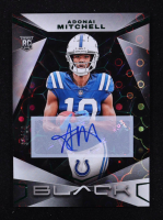 Adonai Mitchell 2024 Panini Black Rookies Autographs Emerald #102 #07/15 RC at PristineAuction.com