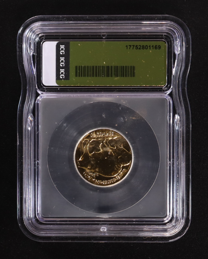 (1913-1938) Buffalo 5C Nickel - Gold Plated Limited Edition Numbered 1 of 1,000 (ICG Genuine) at PristineAuction.com (1913-1938) Buffalo 5C Nickel - Gold Plated Limited Edition Numbered 1 of 1,000 (ICG Genuine) at PristineAuction.com