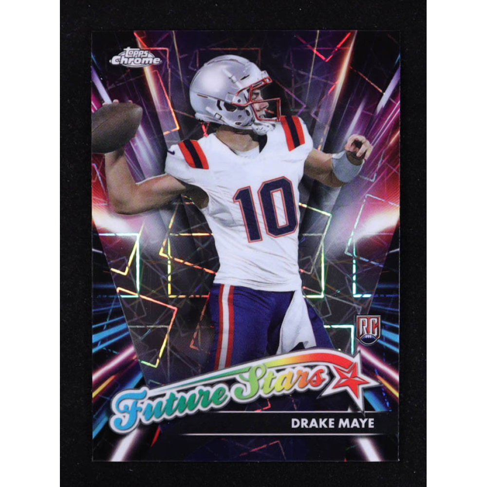 Drake Maye 2024 Topps Chrome Future Stars Lazer Refractors #FS3 RC at PristineAuction.com
