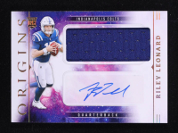 Riley Leonard 2025 Panini Origins Rookie Jumbo Jersey Autographs #37 RC at PristineAuction.com
