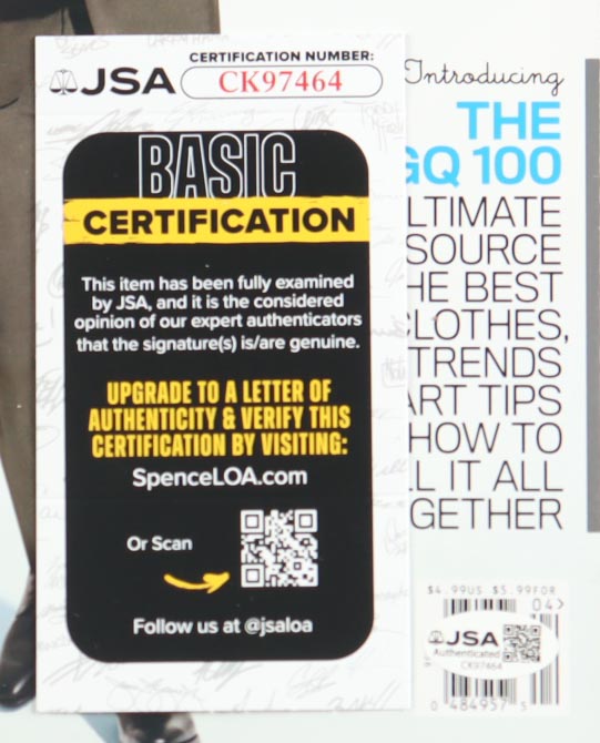 Dave Franco Signed 2012 "GQ" Special Issue Magazine With Hand-Drawn Face Sketch (JSA) at PristineAuction.com Dave Franco Signed 2012 "GQ" Special Issue Magazine With Hand-Drawn Face Sketch (JSA) at PristineAuction.com