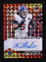 Kayvon Thibodeaux 2025 Panini Mosaic Autographs Mosaic Choice Fusion Red and Yellow #13 at PristineAuction.com