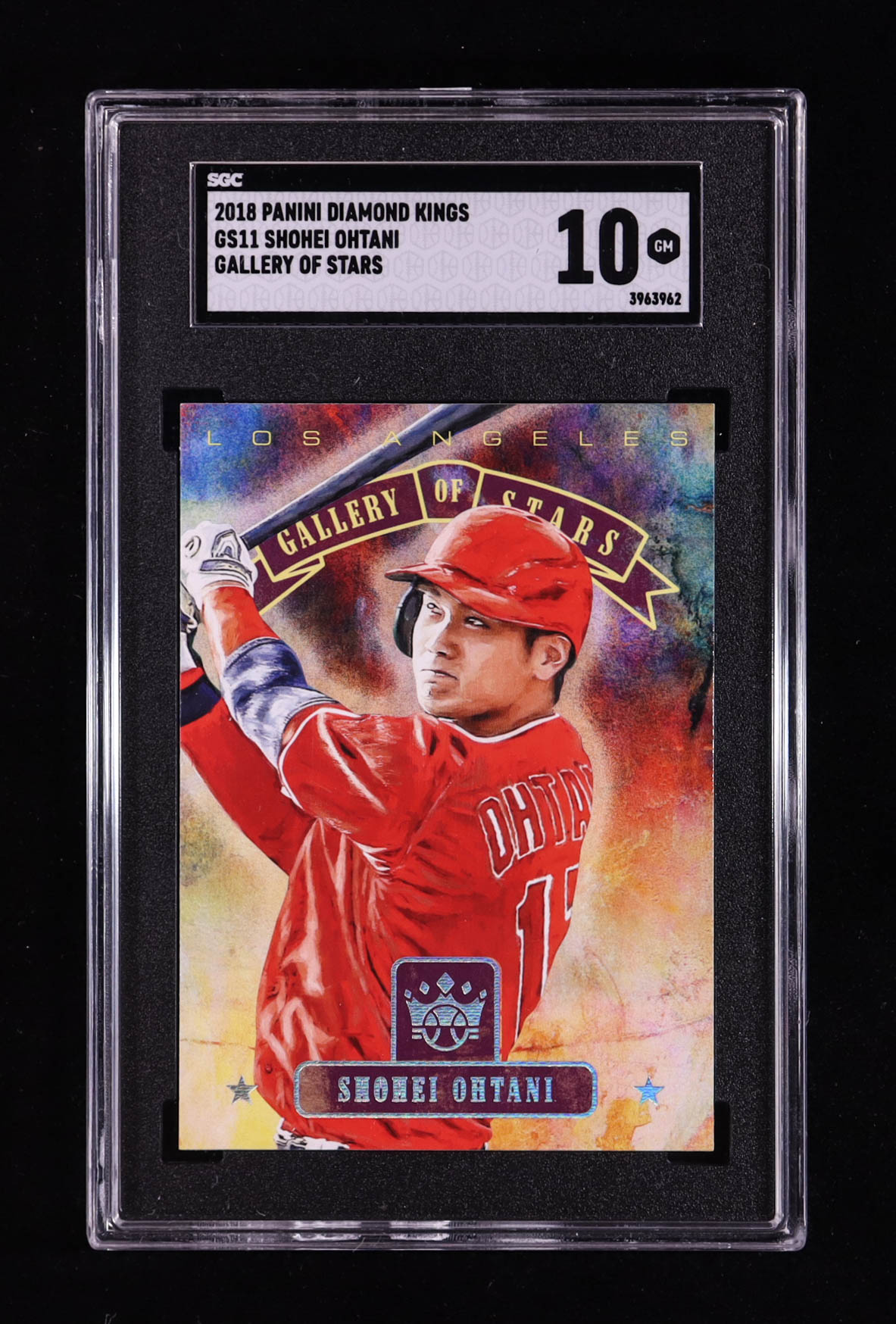 Shohei Ohtani 2018 Diamond Kings Gallery of Stars #11 RC (SGC 10) at PristineAuction.com Shohei Ohtani 2018 Diamond Kings Gallery of Stars #11 RC (SGC 10) at PristineAuction.com