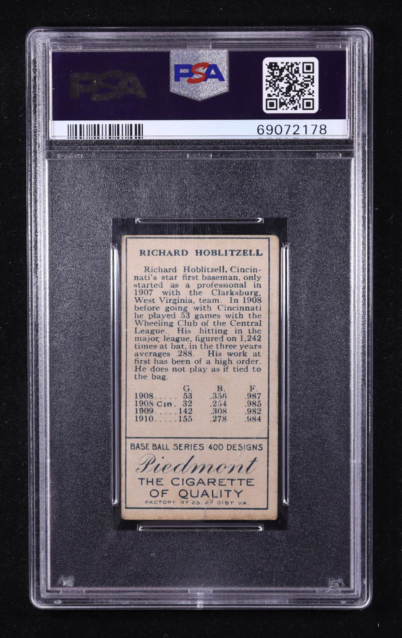 Dick Hoblitzell 1911 T205 Gold Border #90B (PSA 3) at PristineAuction.com Dick Hoblitzell 1911 T205 Gold Border #90B (PSA 3) at PristineAuction.com