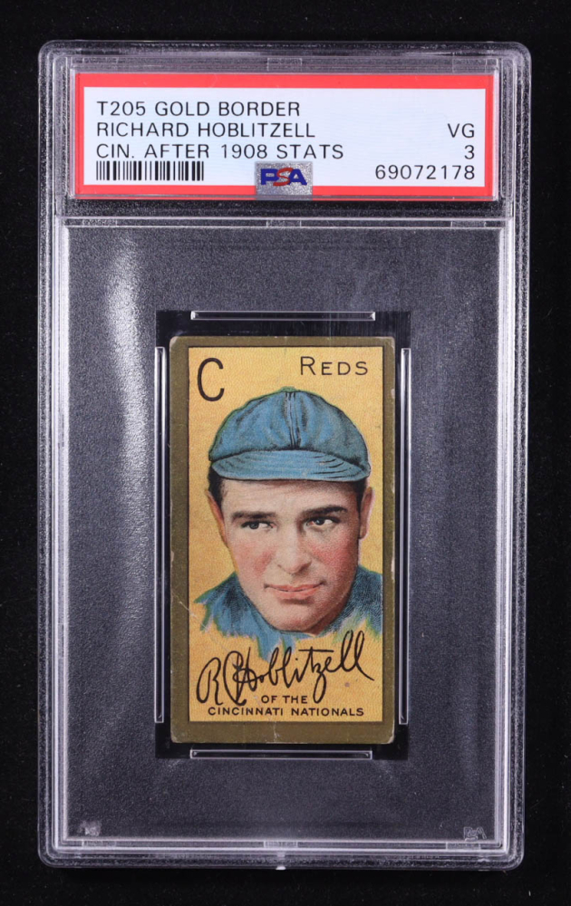 Dick Hoblitzell 1911 T205 Gold Border #90B (PSA 3)