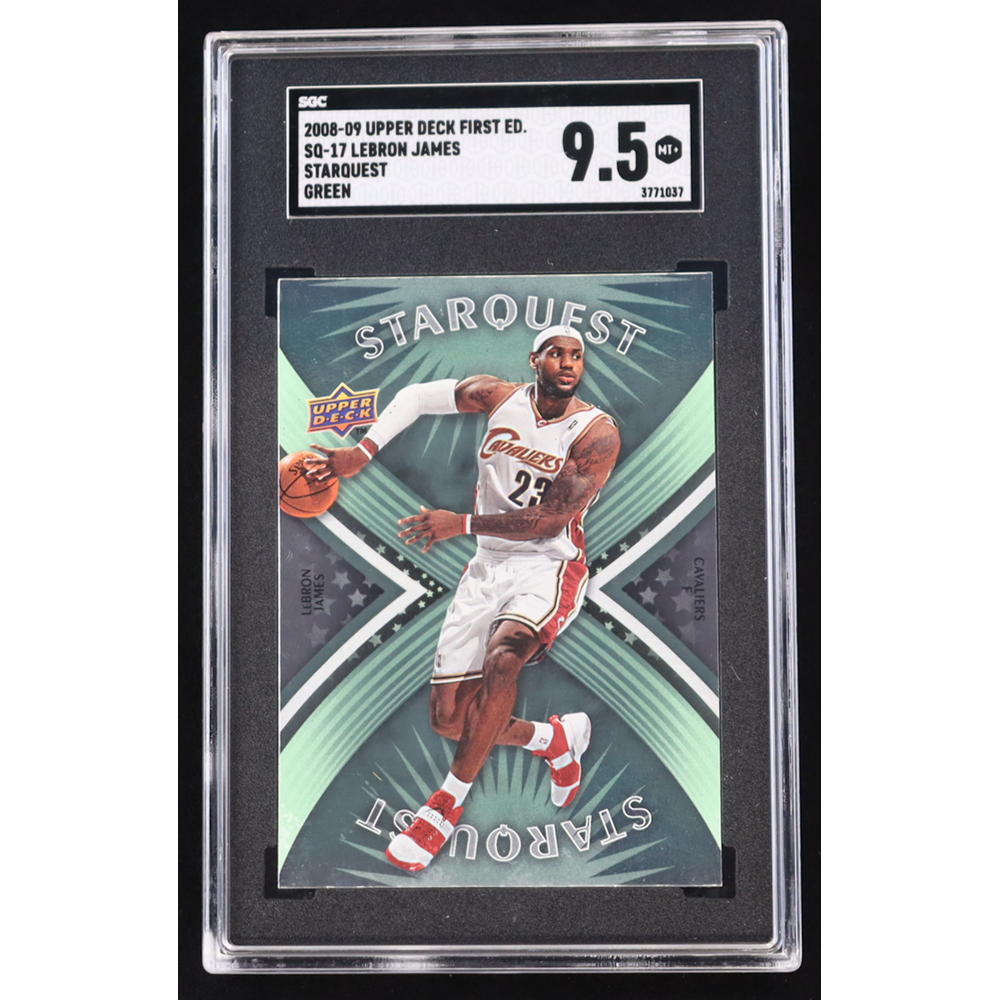 Lebron James 2008-09 Upper Deck First Edition Starquest Green #SQ-17 (SGC 9.5) at PristineAuction.com