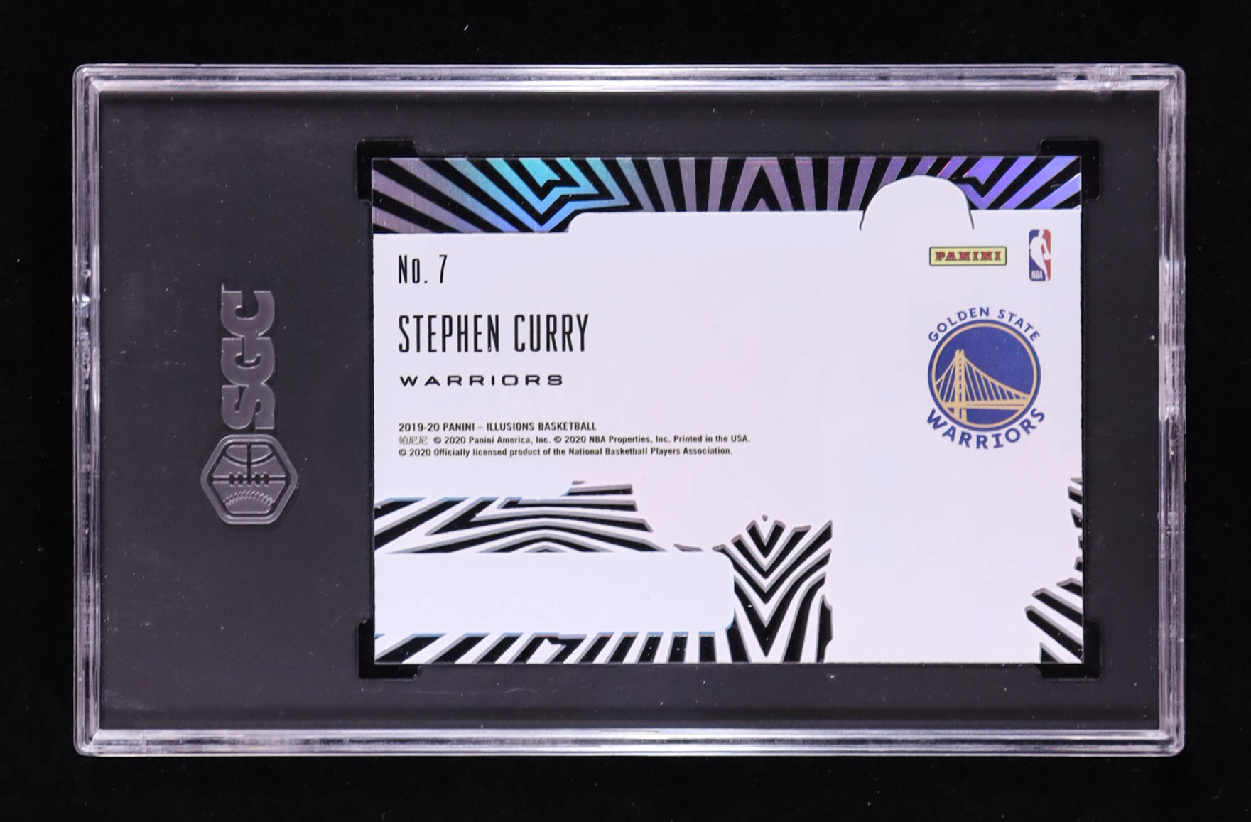 Stephen Curry 2019-20 Panini Illusions Shining Stars Sapphire #7 (SGC 9.5) at PristineAuction.com Stephen Curry 2019-20 Panini Illusions Shining Stars Sapphire #7 (SGC 9.5) at PristineAuction.com