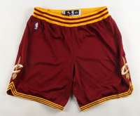 LeBron James Game-Used 2014-15 Cavaliers Adidas Authentic Basketball Shorts (Miedema) at PristineAuction.com