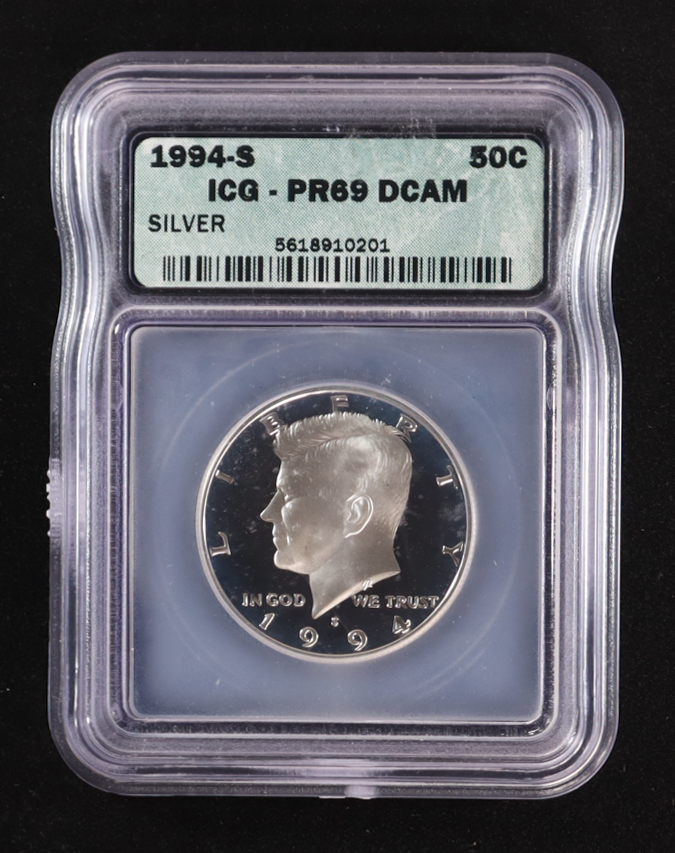 1994-S Kennedy Half Dollar - Deep Cameo Proof (ICG PR69 DCAM) at PristineAuction.com 1994-S Kennedy Half Dollar - Deep Cameo Proof (ICG PR69 DCAM) at PristineAuction.com