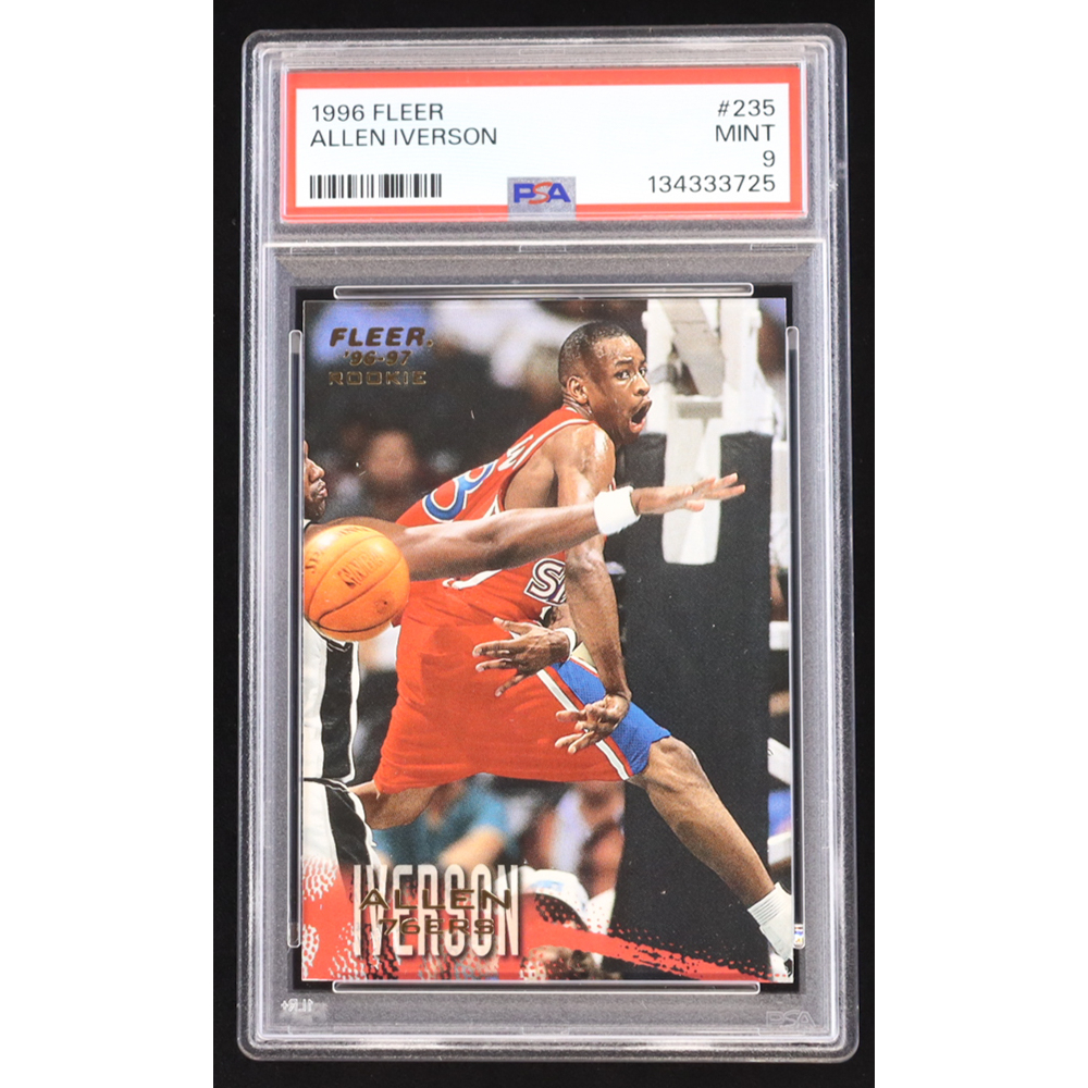 Allen Iverson 1996-97 Fleer #235 RC (PSA 9) at PristineAuction.com