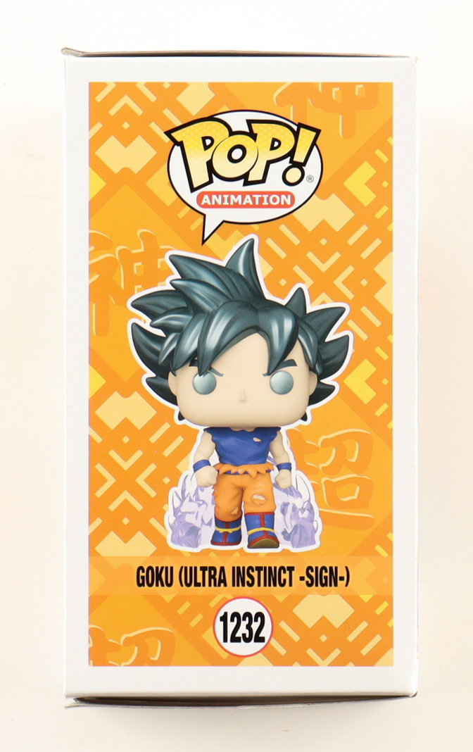 Sean Schemmel Signed "Dragon Ball Super" Goku (Ultra Instinct -Sign-) #1232 Funko Pop! Vinyl Figure Inscribed "Goku" (PSA) at PristineAuction.com Sean Schemmel Signed "Dragon Ball Super" Goku (Ultra Instinct -Sign-) #1232 Funko Pop! Vinyl Figure Inscribed "Goku" (PSA) at PristineAuction.com