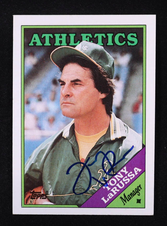 Tony LaRussa Signed 1988 Topps #344 MG (JSA) at PristineAuction.com Tony LaRussa Signed 1988 Topps #344 MG (JSA) at PristineAuction.com