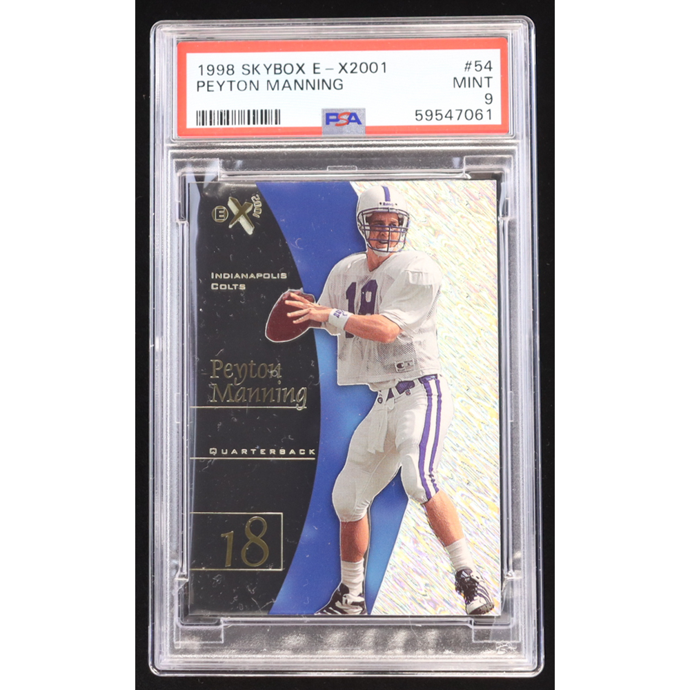 Peyton Manning 1998 Skybox E-X2001 #54 RC (PSA 9) at PristineAuction.com