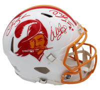 Mike Alstott, Derrick Brooks, Warren Sapp Signed Buccaneers Full-Size Throwback Alternate Speed Helmet (Beckett) at PristineAuction.com