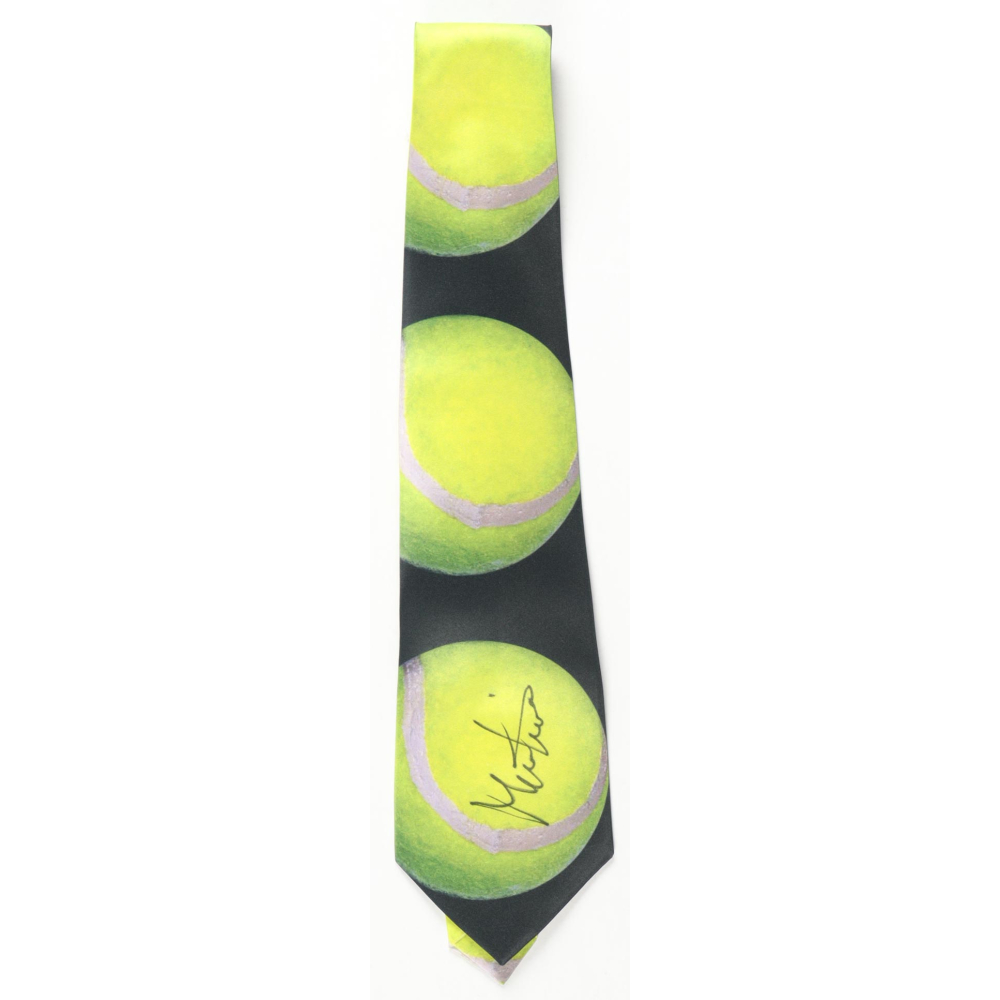 Martina Navratilova Signed Tennis Tie (JSA) at PristineAuction.com