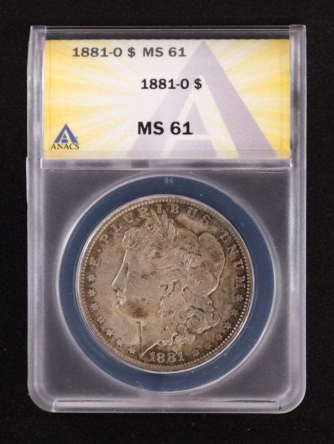 1881-O Morgan Silver Dollar (ANACS MS61) at PristineAuction.com 1881-O Morgan Silver Dollar (ANACS MS61) at PristineAuction.com