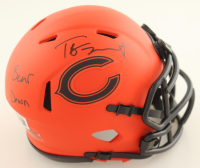 Tyson Bagent Signed Bears Rave Alternate Speed Mini Helmet Inscribed "Bear Down" (Beckett) at PristineAuction.com