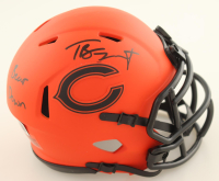 Tyson Bagent Signed Bears Rave Alternate Speed Mini Helmet Inscribed "Bear Down" (Beckett) at PristineAuction.com