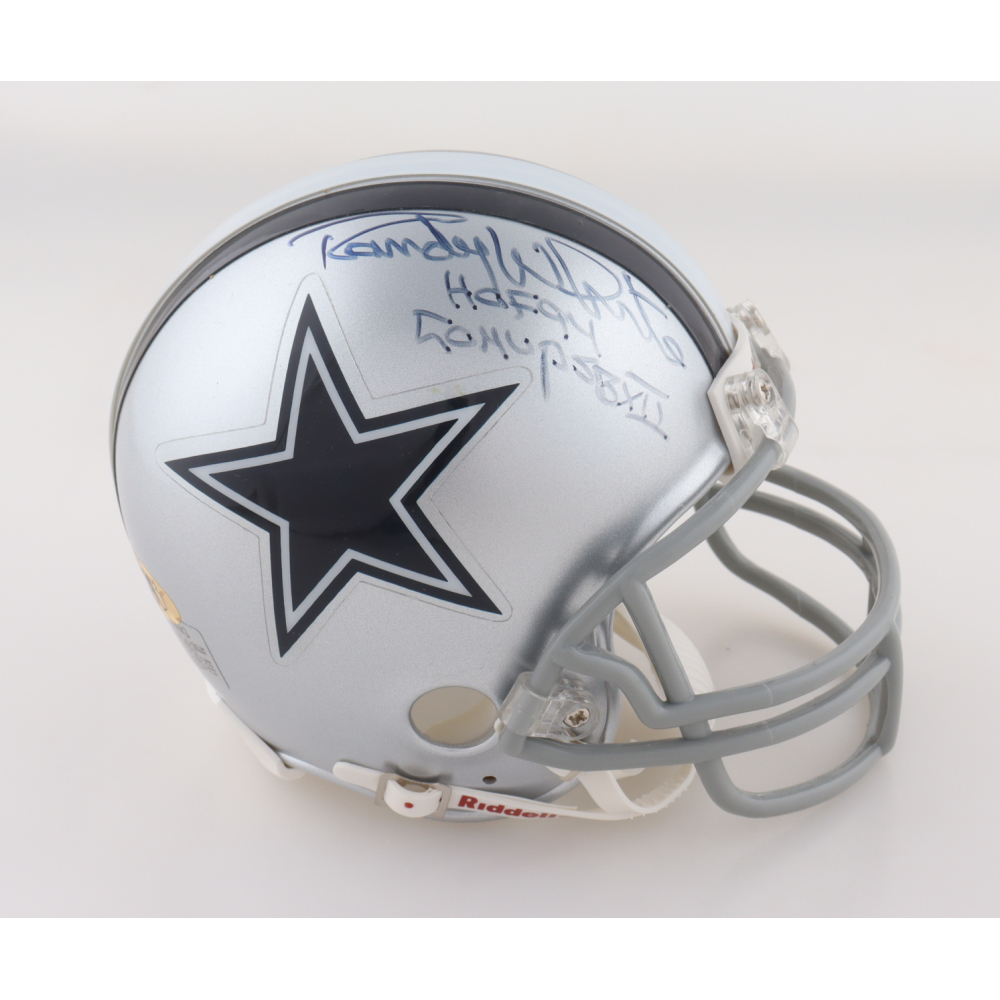 Randy White Signed Cowboys Mini Helmet Inscribed "HOF 94" & "COMVP SBXII" (MAB) at PristineAuction.com