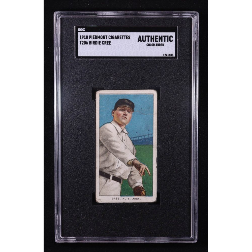Birdie Cree 1909-11 T206 #112 (SGC Authentic) at PristineAuction.com