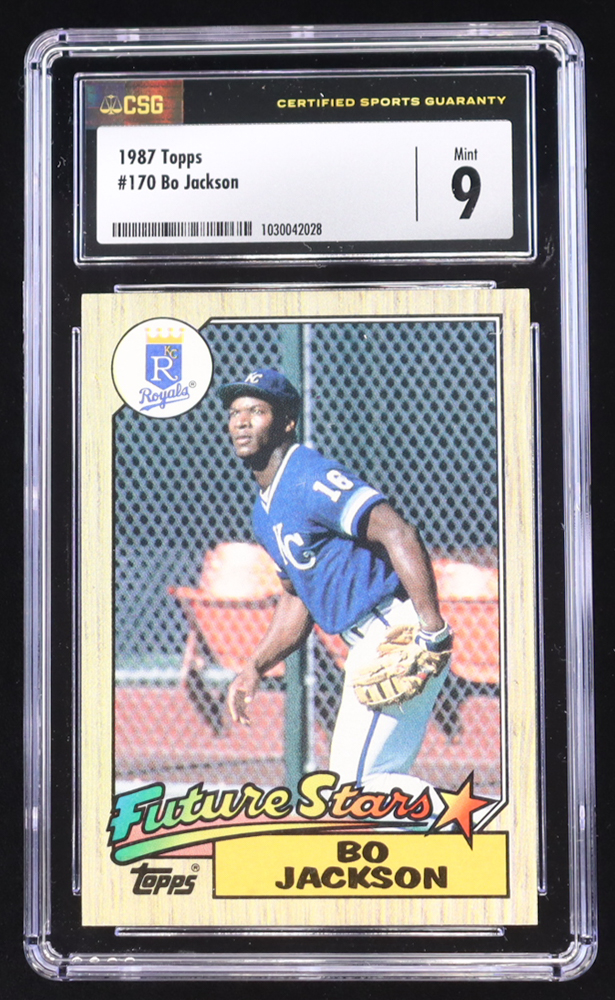 Bo Jackson 1987 Topps Future Stars #170 RC (CSG 9) at PristineAuction.com Bo Jackson 1987 Topps Future Stars #170 RC (CSG 9) at PristineAuction.com