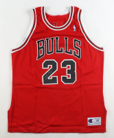 Michael Jordan Signed Bulls Champion Authentic Jersey (GOAT) at PristineAuction.com