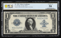 1923 U.S. $1 "Horse Blanket" Silver Certificate - Fr. 238 Signed: Woods / White (PCGS Choice AU 58) at PristineAuction.com
