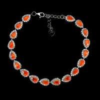 5.50 Carats Orange Opal Bracelet | $2,000 Estimated Retail Value (UGL Cert) | Brand New at PristineAuction.com