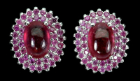 3.75 Carats Ruby Earrings | $2,250 Estimated Retail Value (UGL Cert) | Brand New at PristineAuction.com