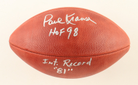 Paul Krause Signed NFL Football Inscribed "HOF 98" & "Int. Record" (PSA) at PristineAuction.com