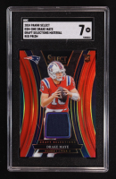 Drake Maye 2024 Panini Select Draft Selections Material Red Prizm #DSM-DME RC (SGC 7) at PristineAuction.com