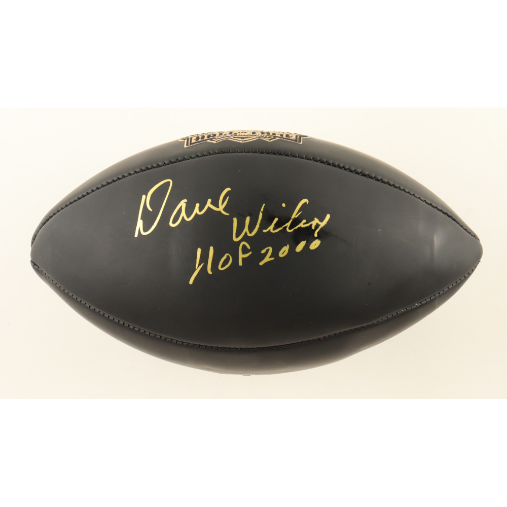 Dave Wilcox Signed NFL Hall of Fame Logo Football Inscribed "HOF 2000" (PSA) at PristineAuction.com