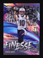Drake Maye 2024 Topps Chrome Finesse Refractors #F2 RC at PristineAuction.com