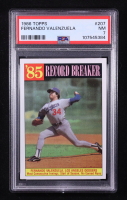 Fernando Valenzuela 1986 Topps #207 RB/Most cons. innings&/start (PSA 7) at PristineAuction.com