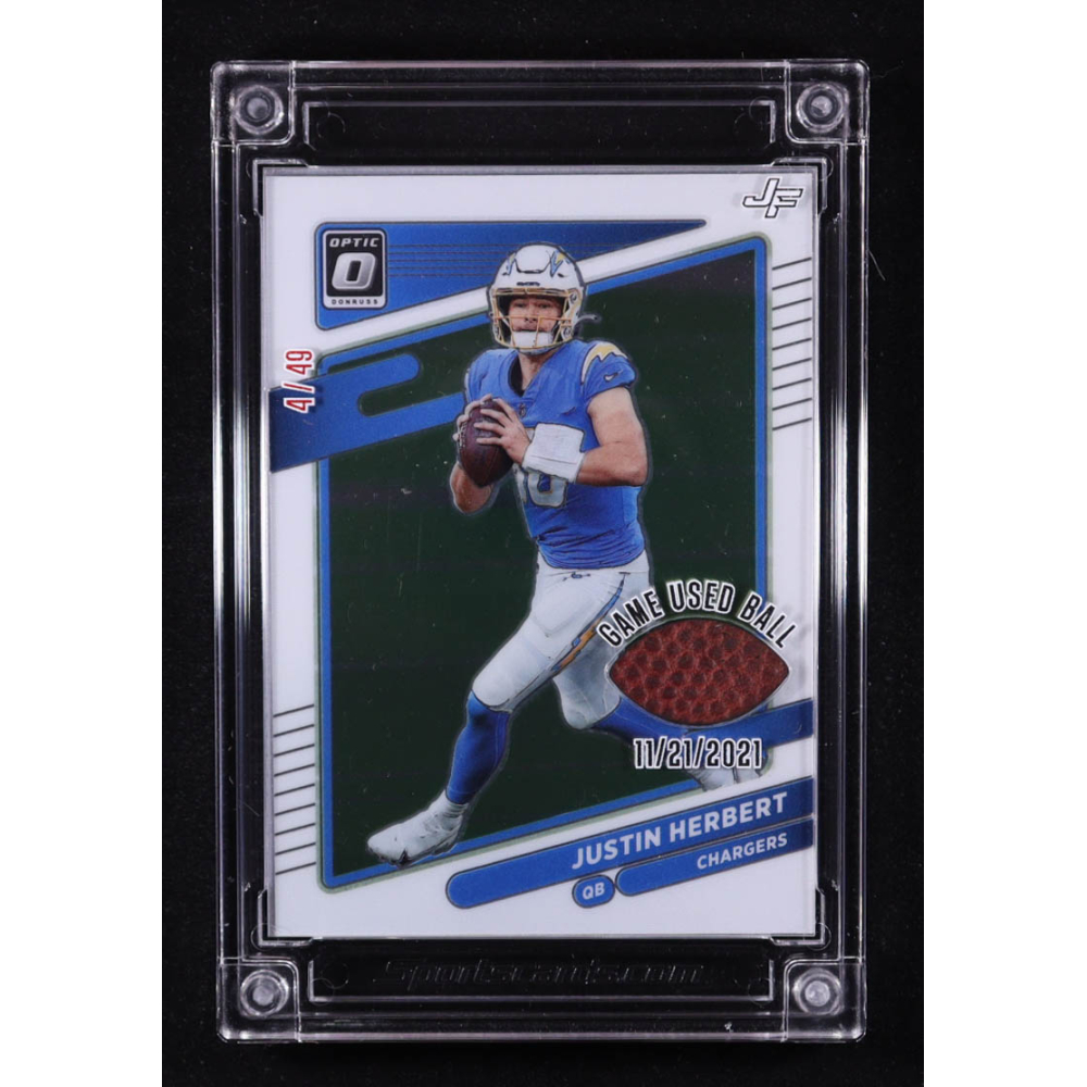 Justin Herbert 2023-24 Jersey Fusion Ball Star Fusion #BALLSTARS #04/49 at PristineAuction.com
