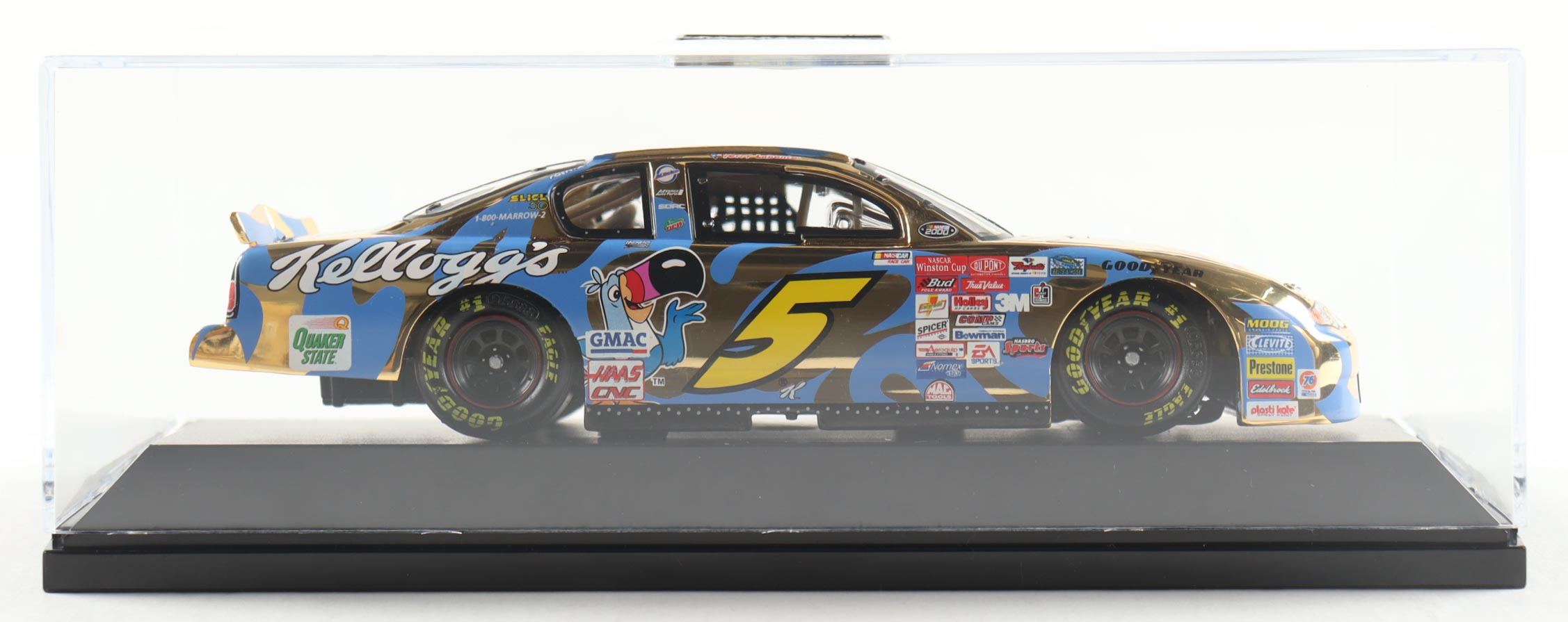 Terry Labonte NASCAR #5 Kellogg's / Cherry Berry Swirls 2000 Monte Carlo 1:24 Scale 24kt Gold Die-cast Car at PristineAuction.com Terry Labonte NASCAR #5 Kellogg's / Cherry Berry Swirls 2000 Monte Carlo 1:24 Scale 24kt Gold Die-cast Car at PristineAuction.com