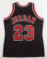 Michael Jordan Signed Bulls Mitchell & Ness Authentic Jersey (UD & GOAT) at PristineAuction.com