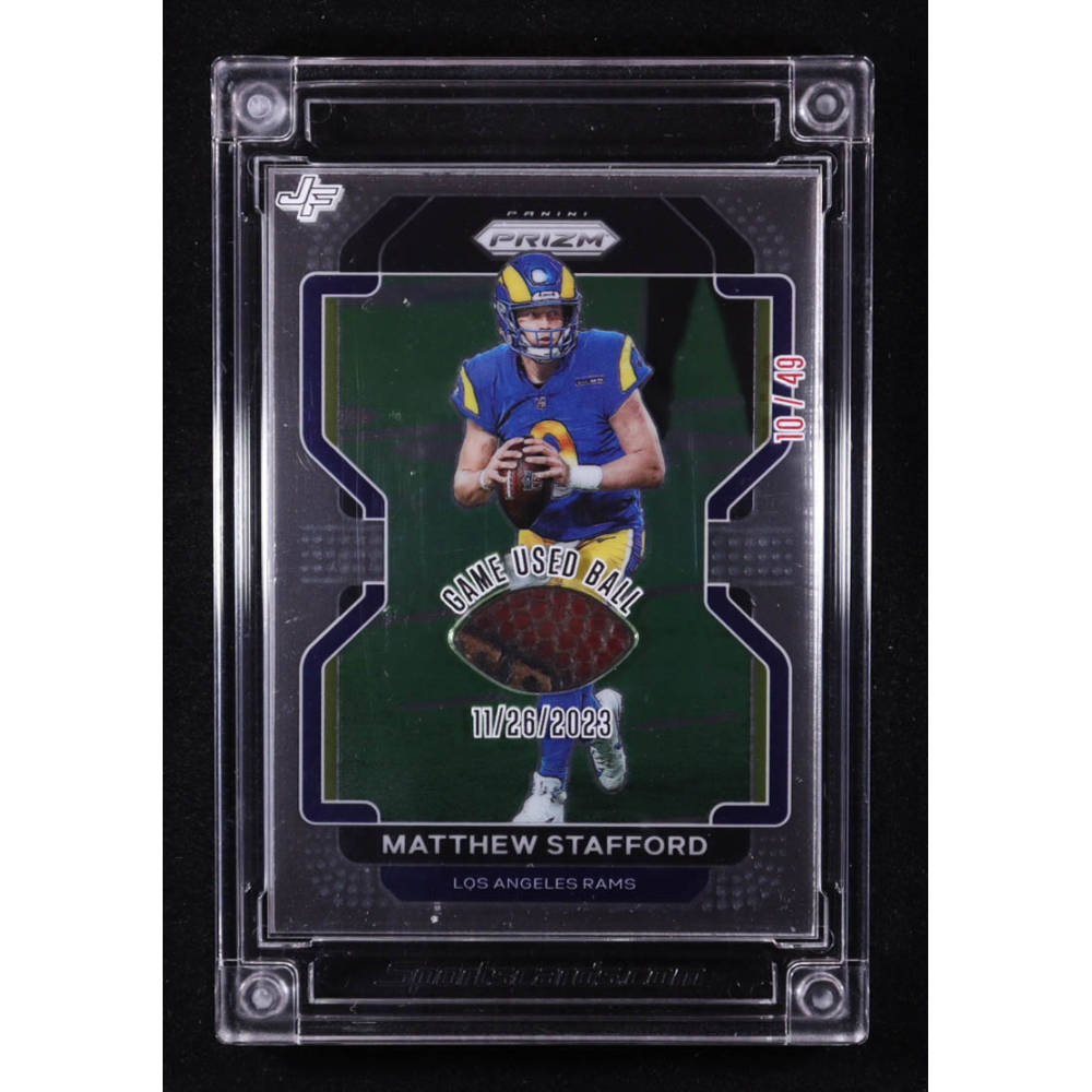 Matthew Stafford 2024 Jersey Fusion Ball Star Fusion #LAAZ1123 #10/49 at PristineAuction.com