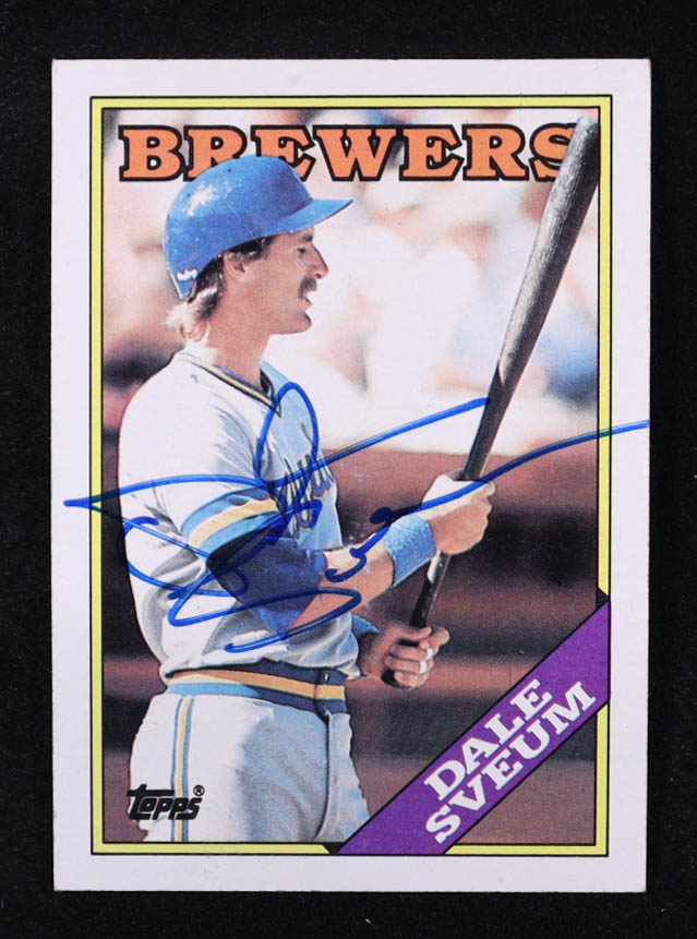 Dale Sveum Signed 1988 Topps #592 (JSA) at PristineAuction.com Dale Sveum Signed 1988 Topps #592 (JSA) at PristineAuction.com