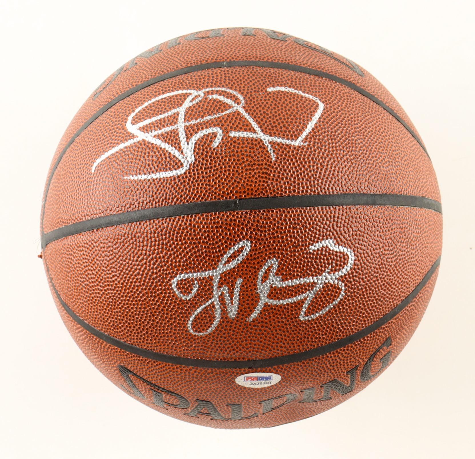 Lamar Odom & Trevor Ariza Signed NBA Basketball (PSA) at PristineAuction.com Lamar Odom & Trevor Ariza Signed NBA Basketball (PSA) at PristineAuction.com