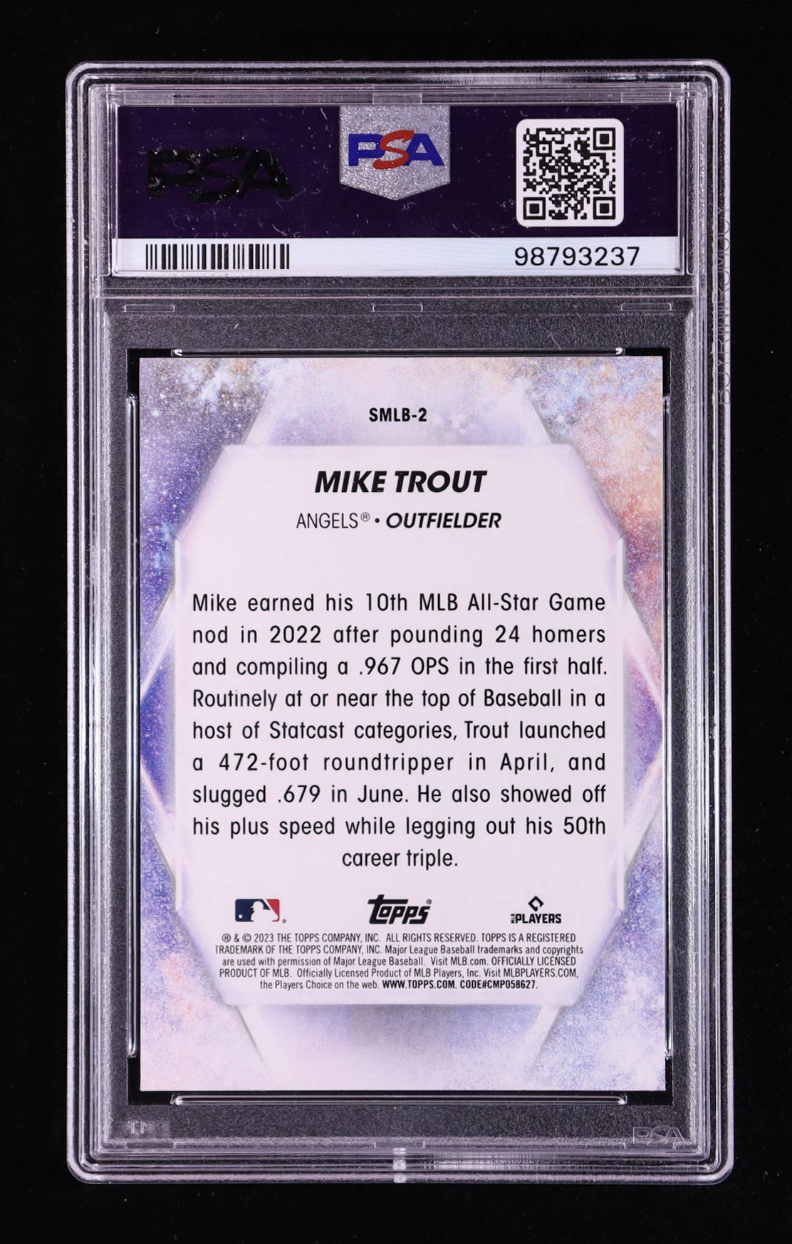 Mike Trout 2023 Topps Stars of MLB #SMLB2 (PSA 10) at PristineAuction.com Mike Trout 2023 Topps Stars of MLB #SMLB2 (PSA 10) at PristineAuction.com