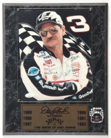 Dale Earnhardt Sr. Signed Custom Photo Display Plaque (JSA) at PristineAuction.com
